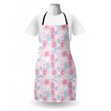 Flowers Ivy Leaves Buds Apron