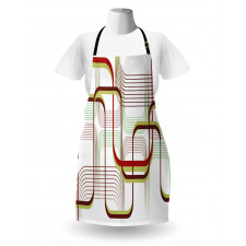 Wavy Abstract Shape Line Apron