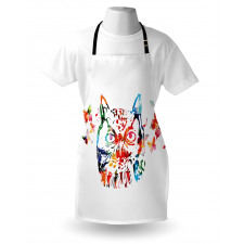 Abstract Wild Birds Owl Apron