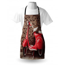 Retro Nostalgic Scooter Apron