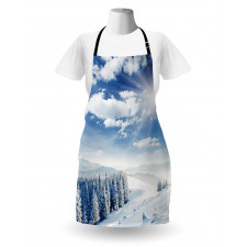 Idyllic Snow Mountain Apron