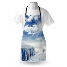 Idyllic Snow Mountain Apron