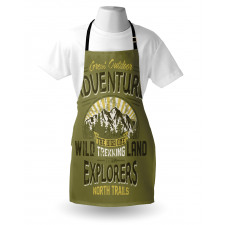 Outdoor Adventure Poster Apron