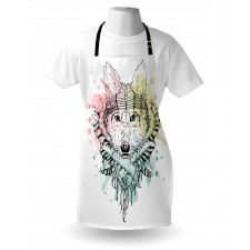 Wild Tribe Animal Wolf Apron