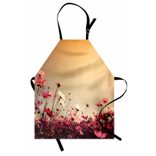 Garden Flowers Poppies Apron