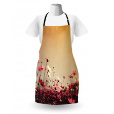 Garden Flowers Poppies Apron