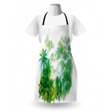 Watercolor Forest Image Apron