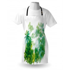 Watercolor Forest Image Apron