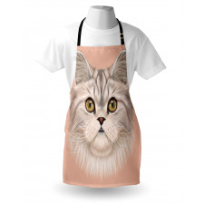 Love Cat Words Portrait Apron