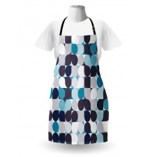 Retro Circles Squares Apron