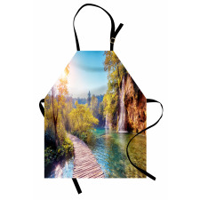 Idyllic Lake Waterfall Apron