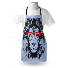 Lion and Hipster Glasses Apron