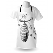 Hand Drawn Honeycomb Apron