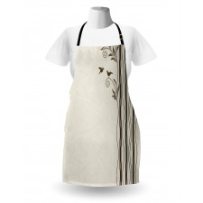 Wavy Tree Branches Birds Apron