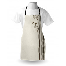 Wavy Tree Branches Birds Apron