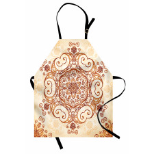 Abstract Damask Motif Apron