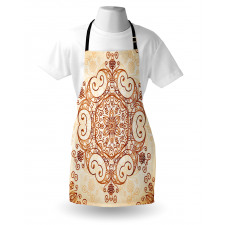 Abstract Damask Motif Apron