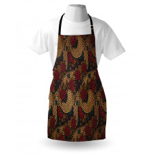 Traditional Roses Dragon Apron