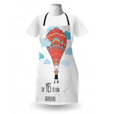 Words Hot Air Balloon Apron