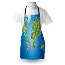 Daisy Lily Grass Apron