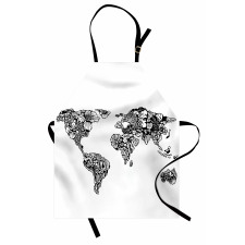 World Map Charm Apron