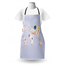 Map Soft Blooms Apron