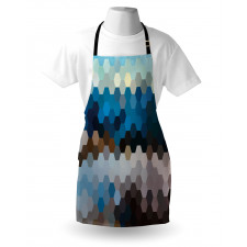 Geometric Puzzle Blurry Apron