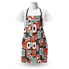 Funk Lava Flowers Forms Apron