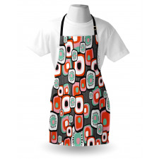 Funk Lava Flowers Forms Apron