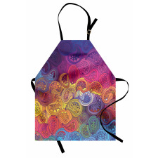 Leaf Shaped Wavy Boho Apron