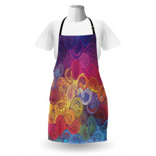 Leaf Shaped Wavy Boho Apron