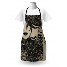 Woman with Cool Posing Apron