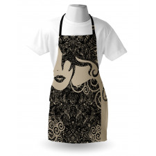 Woman with Cool Posing Apron