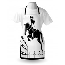 Jockey Girl Jumping Apron