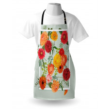 Floral Flower Leaf Apron