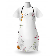 Geometric Flowers Floral Apron