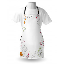 Geometric Flowers Floral Apron