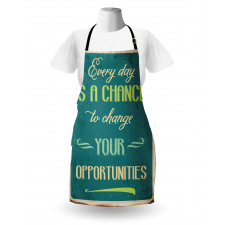 Motivational Retro Poster Apron