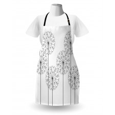 Digital Flower Dandelion Apron