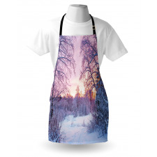 Braches Snowy Sunset Apron