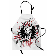 Comic Dead Skull Face Apron