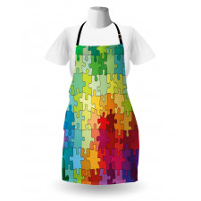 Colored Hobby Puzzle Apron