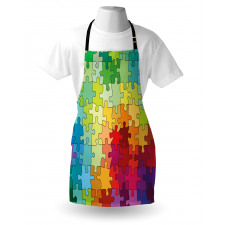 Colored Hobby Puzzle Apron