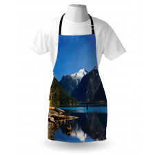 Winter Mountain Trees Apron