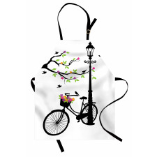 Spring Tree Birds Bike Apron