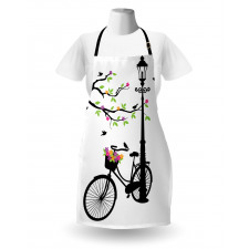 Spring Tree Birds Bike Apron