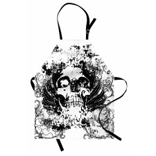 Dark Horror Scary Skull Apron