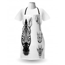 Safari Wildlife Sketch Apron