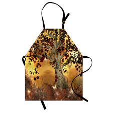 Tree Earthy Color Tones Apron