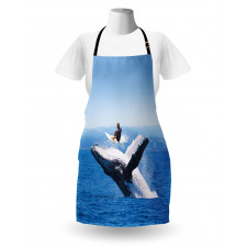 Jumphing Dolphin Surfer Apron